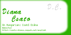 diana csato business card
